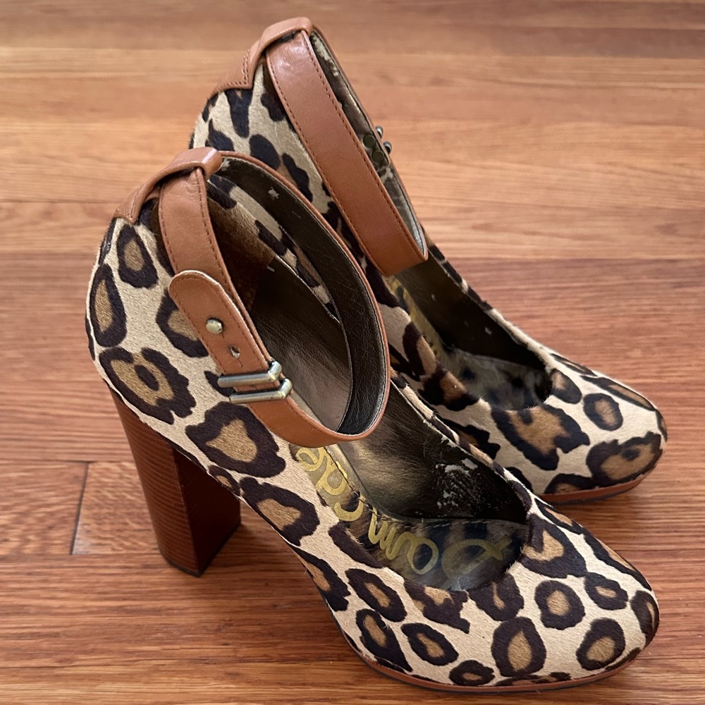 Sam Edelman Leopard Print Heels